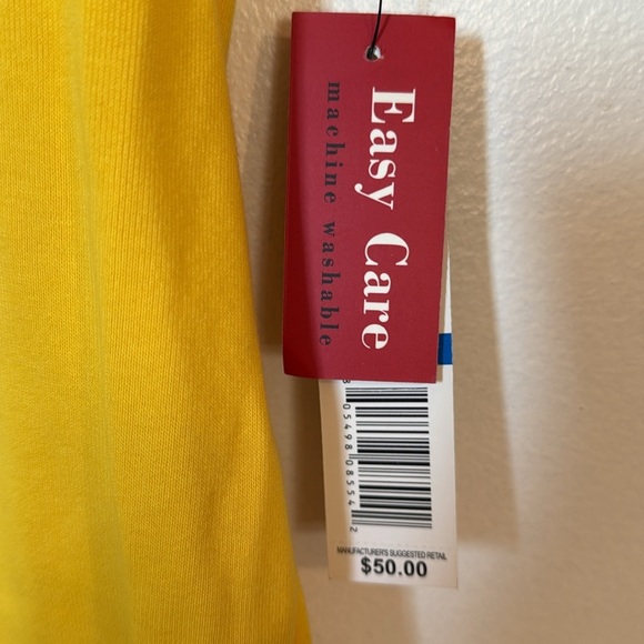 🌹NWT:RAFAELLA YELLOW KNIT TOP - Picture 3 of 6